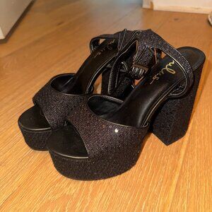 Lulus Brown Platform Heels